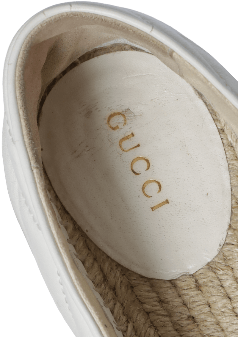 DOUBLE G PLATFORM ESPADRILLES 36.5