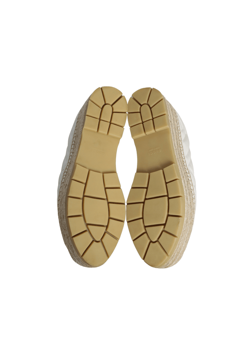 DOUBLE G PLATFORM ESPADRILLES 36.5