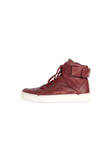LEATHER HIGH TOP SNEAKERS 40