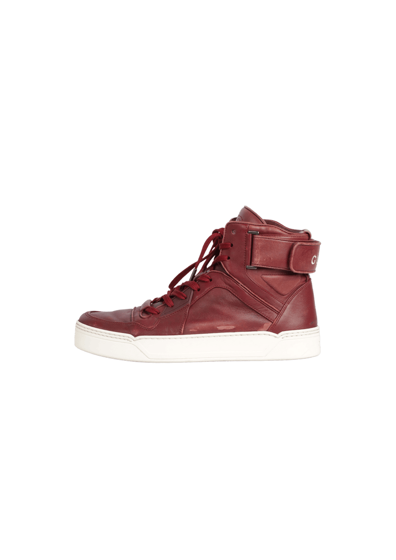 LEATHER HIGH TOP SNEAKERS 40