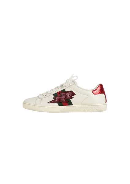 Gucci ace lightning bolt discount
