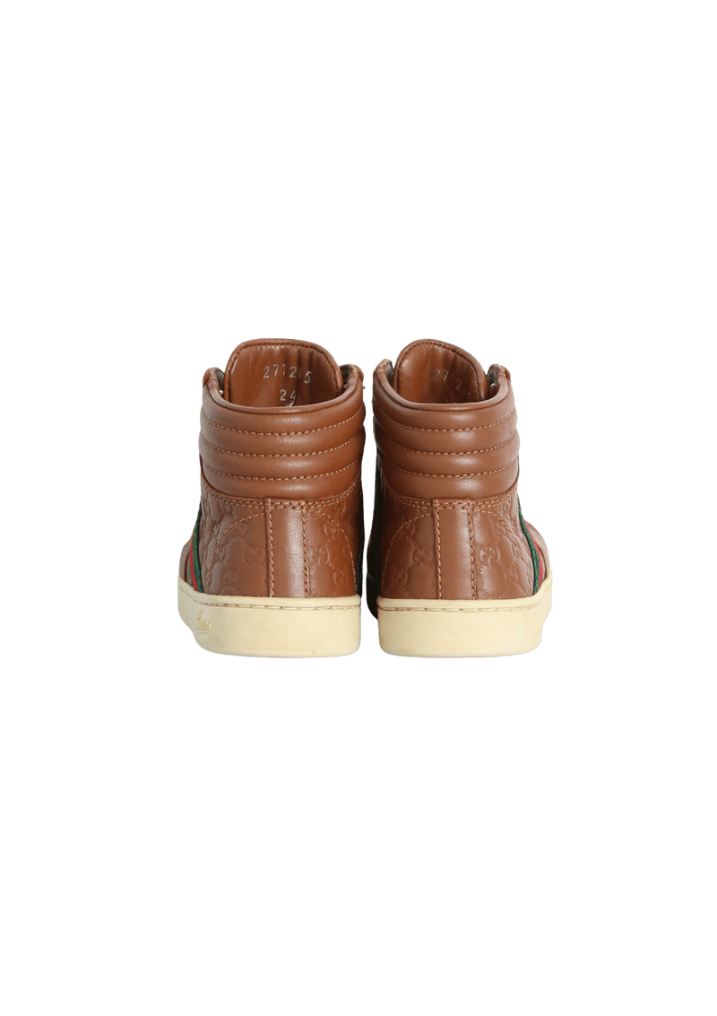 TODDLER MICROGUCCISSIMA HIGH-TOP WITH WEB 23