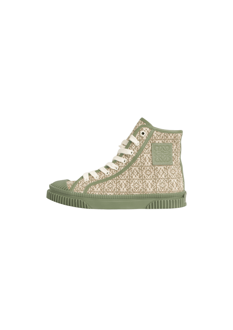 ANAGRAM HIGH-TOP SNEAKERS 36