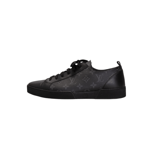 Louis Vuitton Men's US 5.5 Black Monogram Eclipse Match-Up High Top Sneaker 817lv43, Size: 4.5