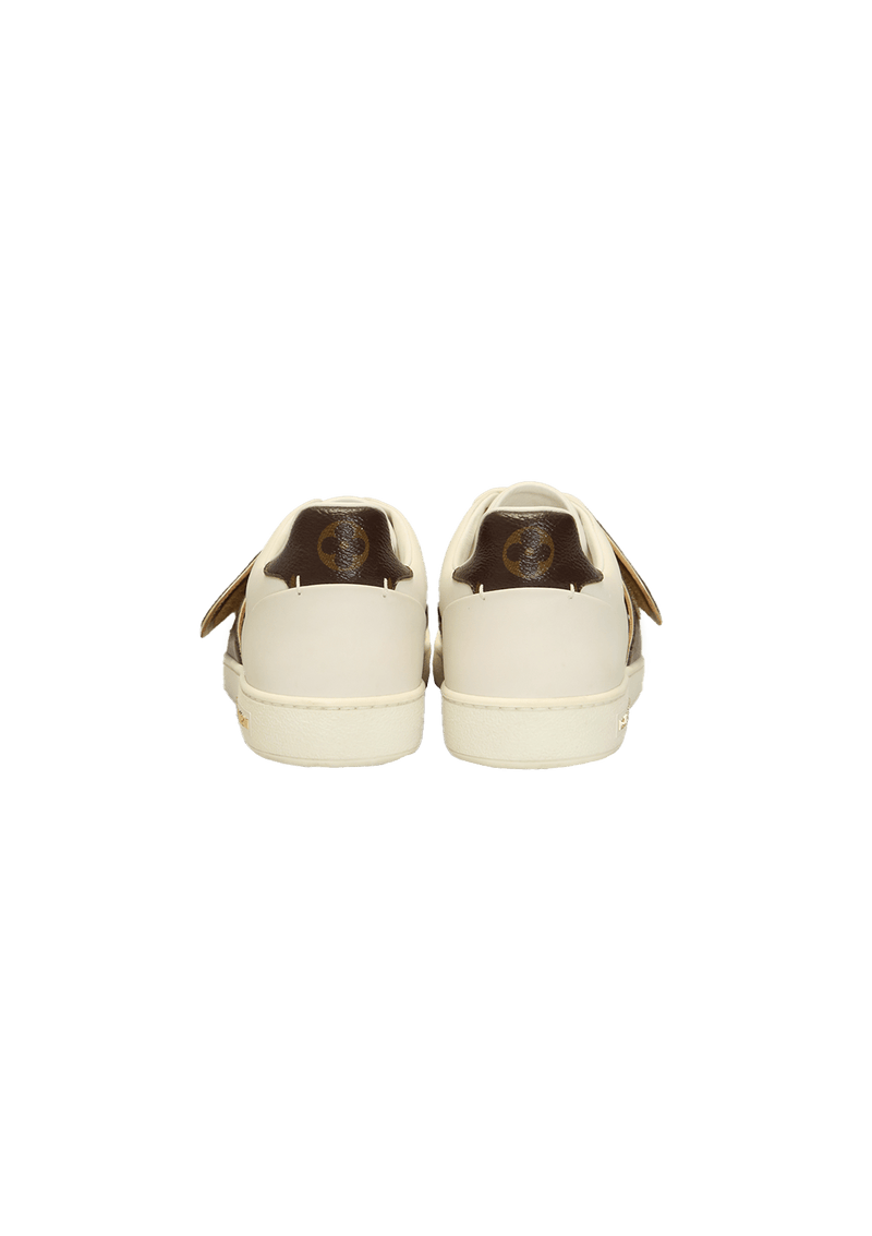 Louis Vuitton Calfskin Monogram FRONTROW Sneaker 35 White