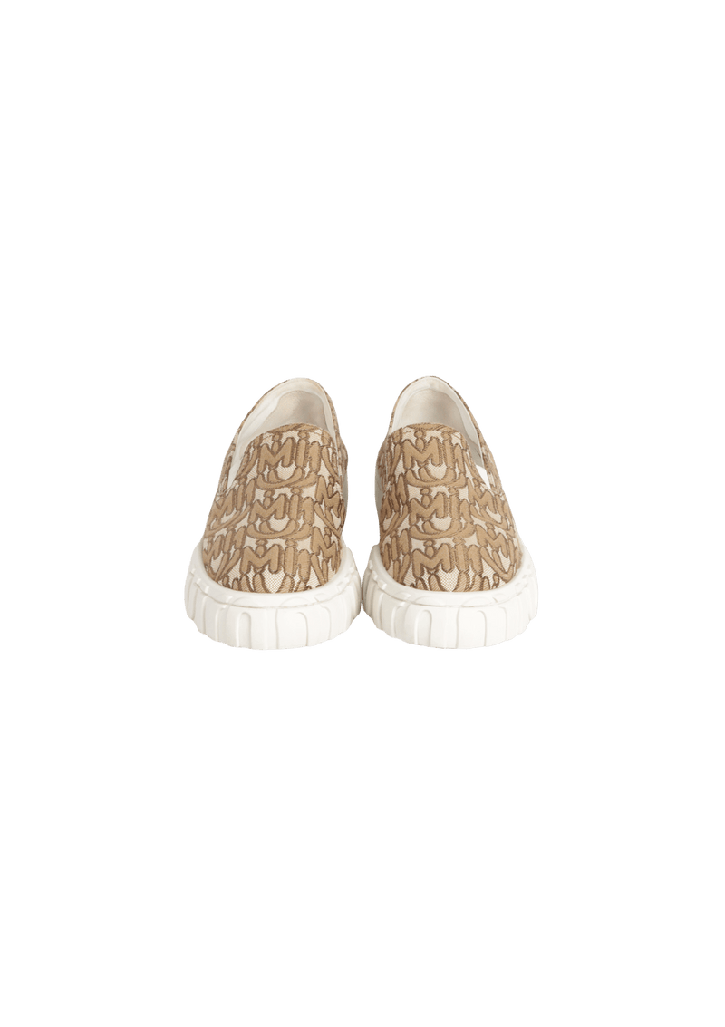 JACQUARD LOGO SLIP-ON SNEAKERS 38