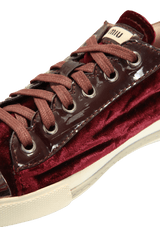 VELVET CRYSTAL SNEAKERS 35