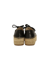 LEATHER ESPADRILLES 37