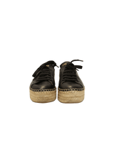 LEATHER ESPADRILLES 37