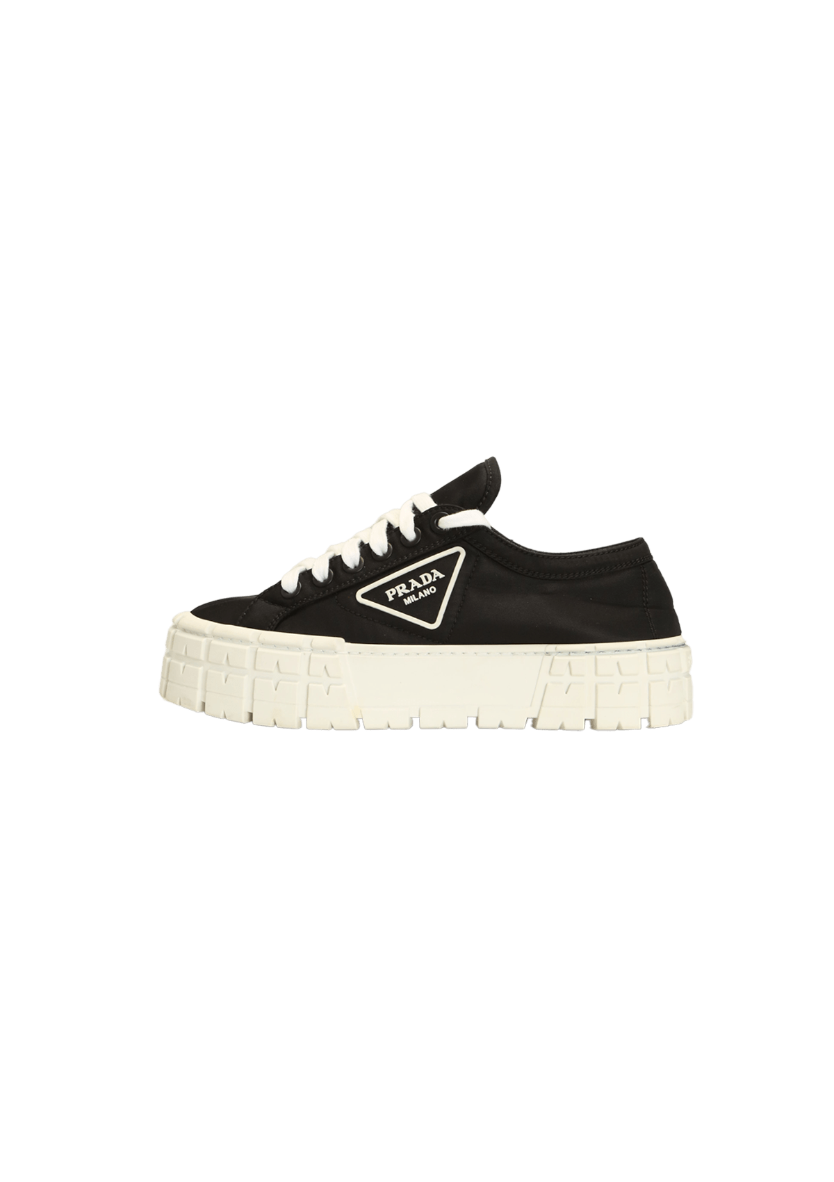 TÊNIS PLATAFORMA PRADA RE-NYLON DOUBLE-WHEEL GABARDINE SNEAKERS 38