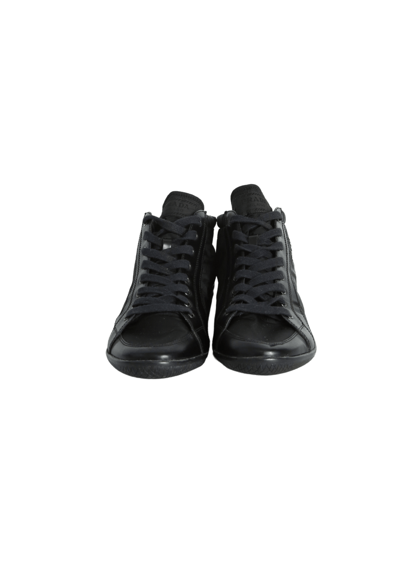 LEATHER HIGH TOP SNEAKERS 39