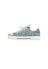 DENIM BUTTERFLY EMBROIDERED SNEAKERS 34