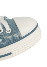 DENIM BUTTERFLY EMBROIDERED SNEAKERS 34