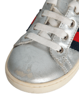 TODDLER LEATHER LOW-TOP WITH WEB SNEAKERS 21