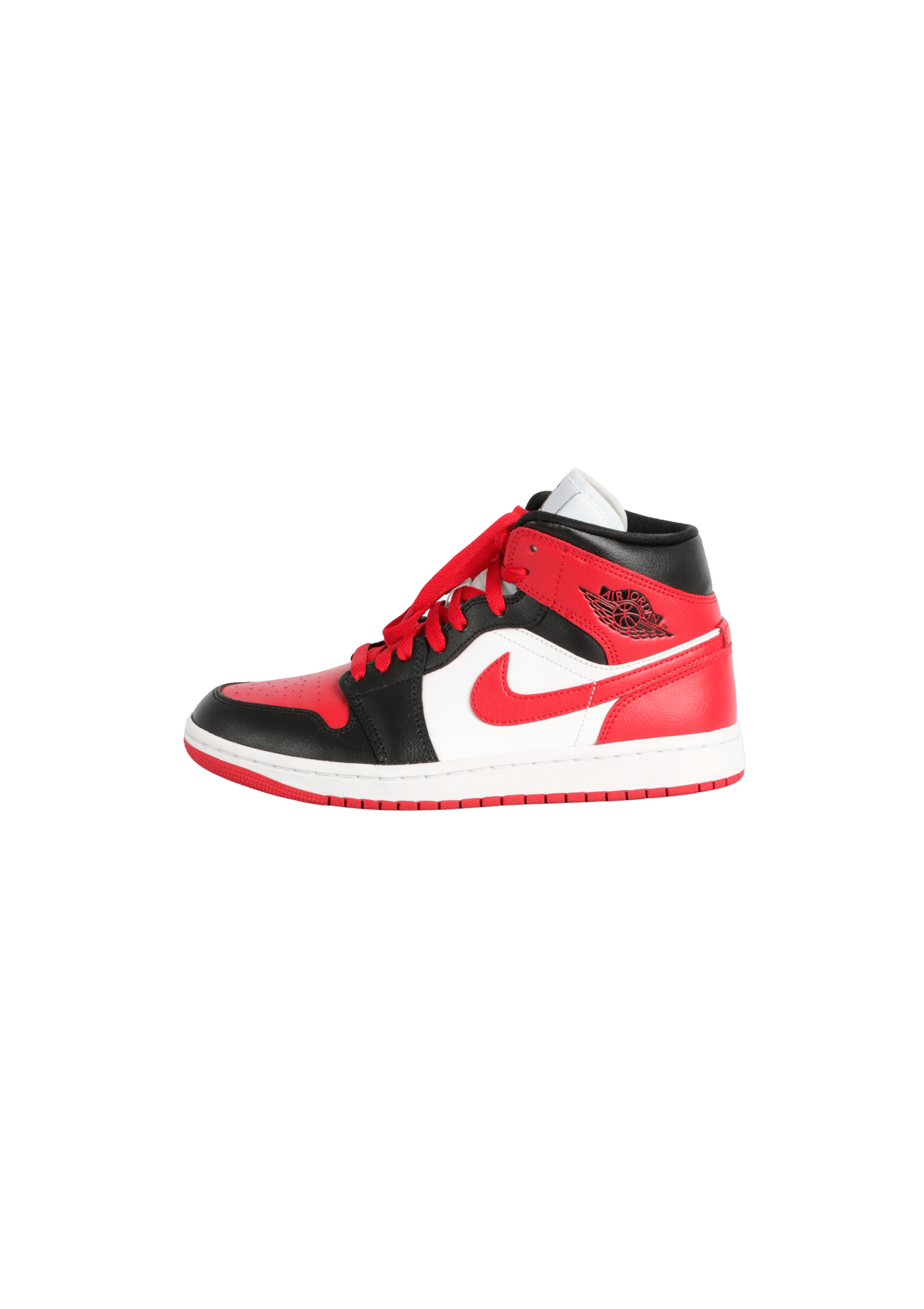TÊNIS JORDAN AIR JORDAN 1 MID 'ALTERNATE BRED TOE' VERMELHO 36
