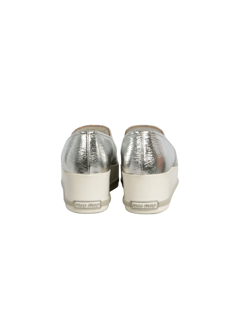 LEATHER METAL CAP TOE SNEAKERS 36