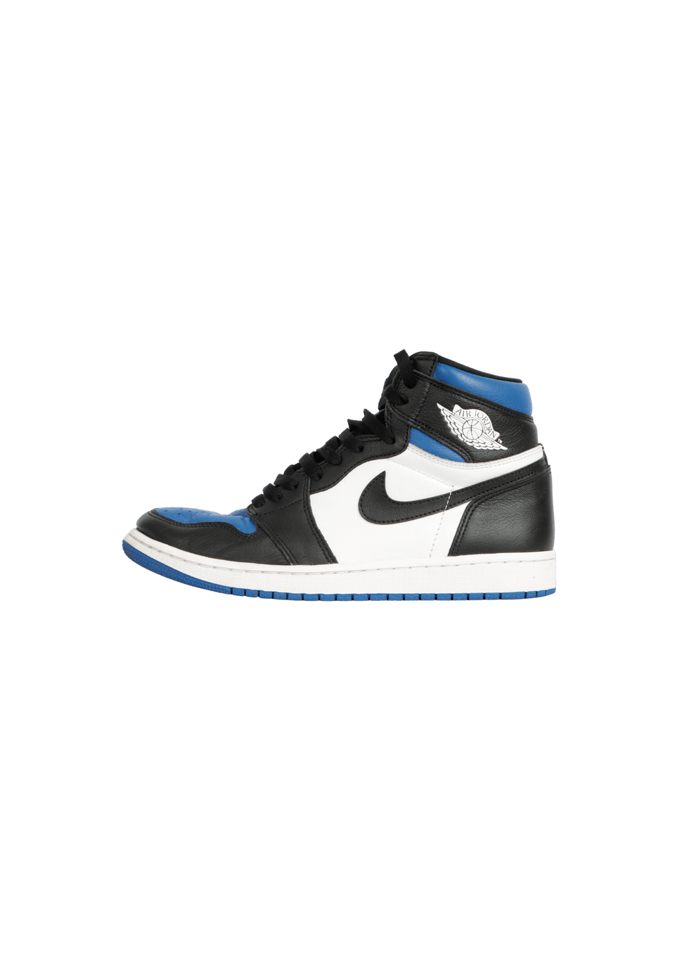 AIR JORDAN 1 HIGH WHITE ''ROYAL TOE'' 40.5