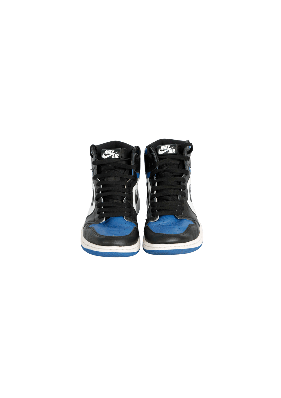 AIR JORDAN 1 HIGH WHITE ''ROYAL TOE'' 40.5