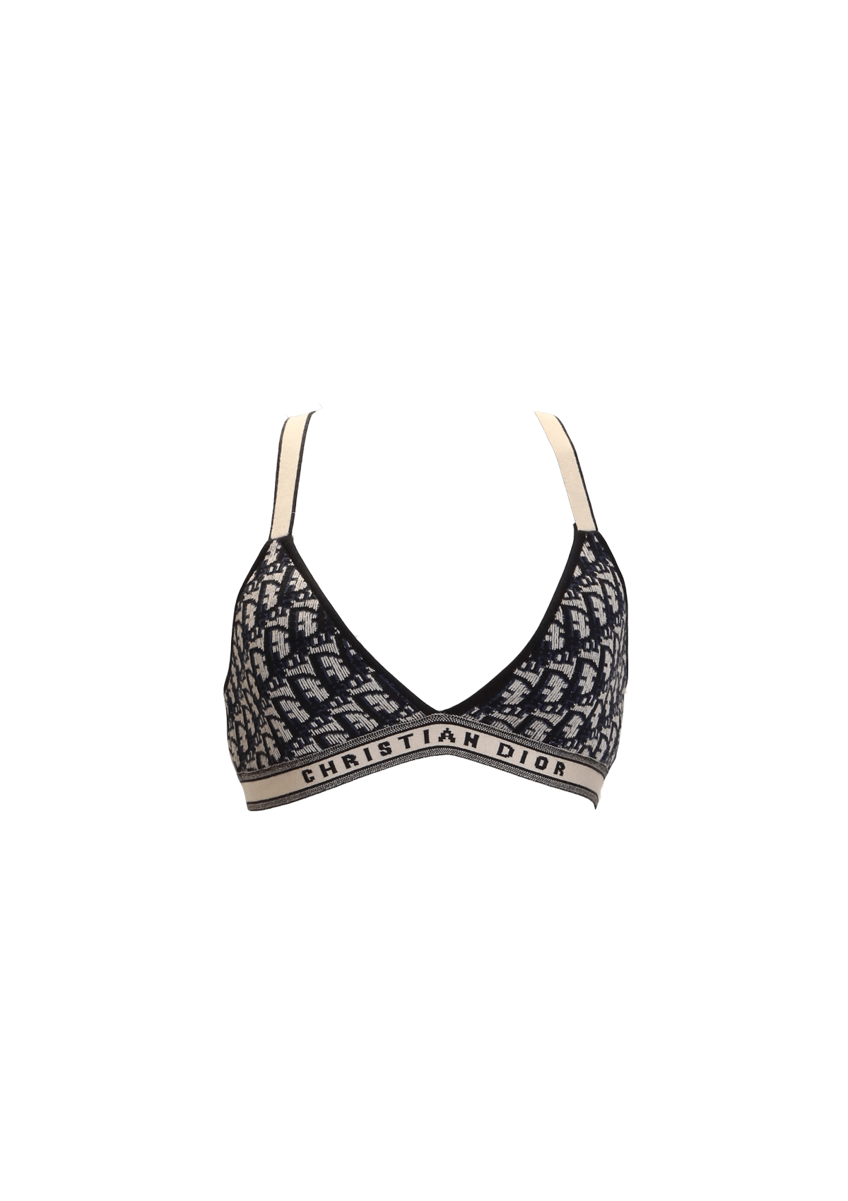TOP CHRISTIAN DIOR OBLIQUE BRALETTE PP AZUL ORIGINAL – Gringa