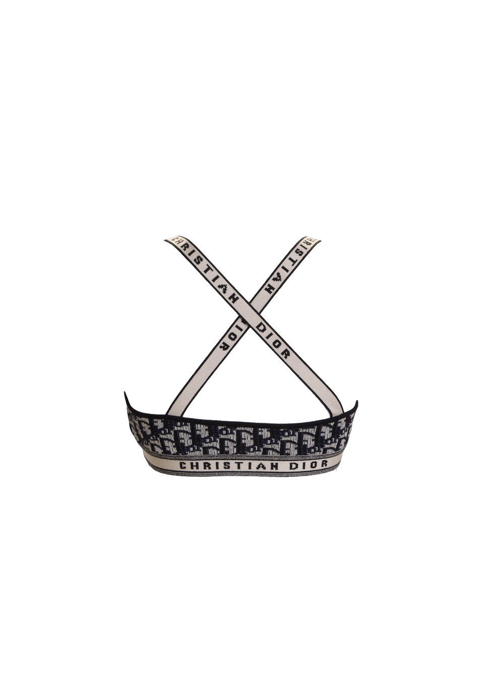 TOP CHRISTIAN DIOR OBLIQUE BRALETTE PP AZUL ORIGINAL – Gringa