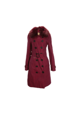 FUR TRENCH COAT 38