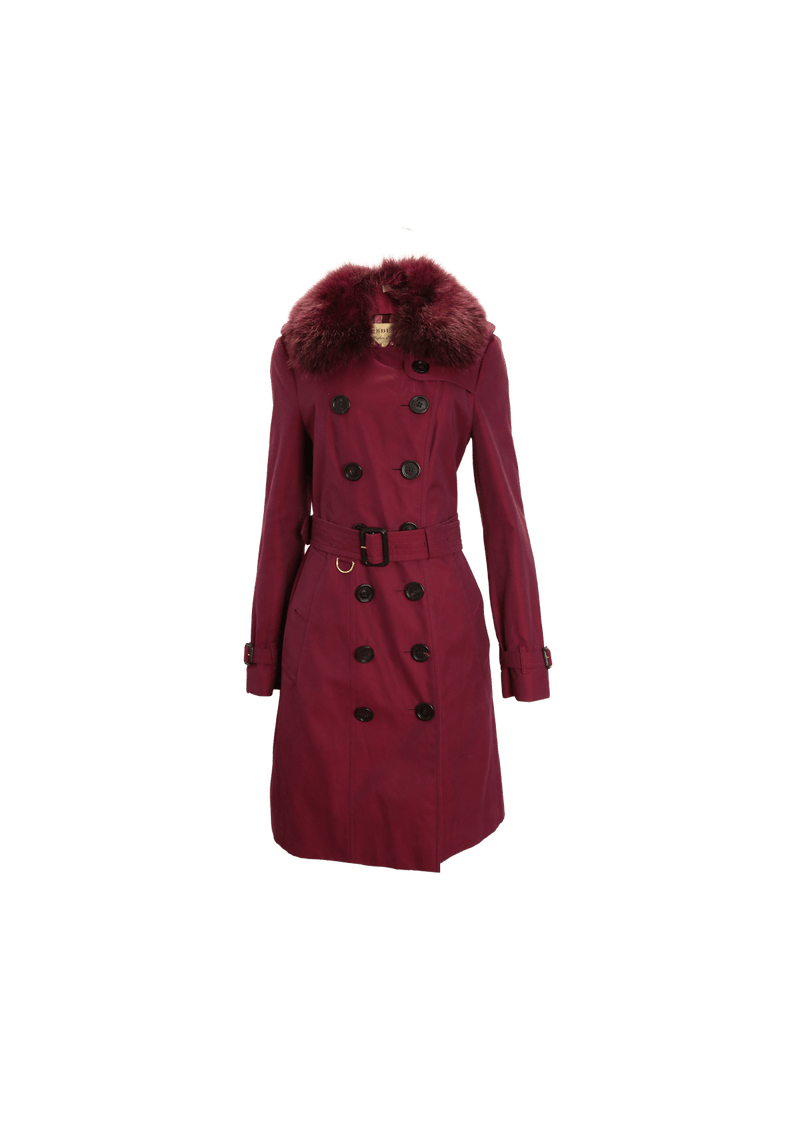 FUR TRENCH COAT 38