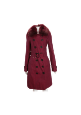 FUR TRENCH COAT 38