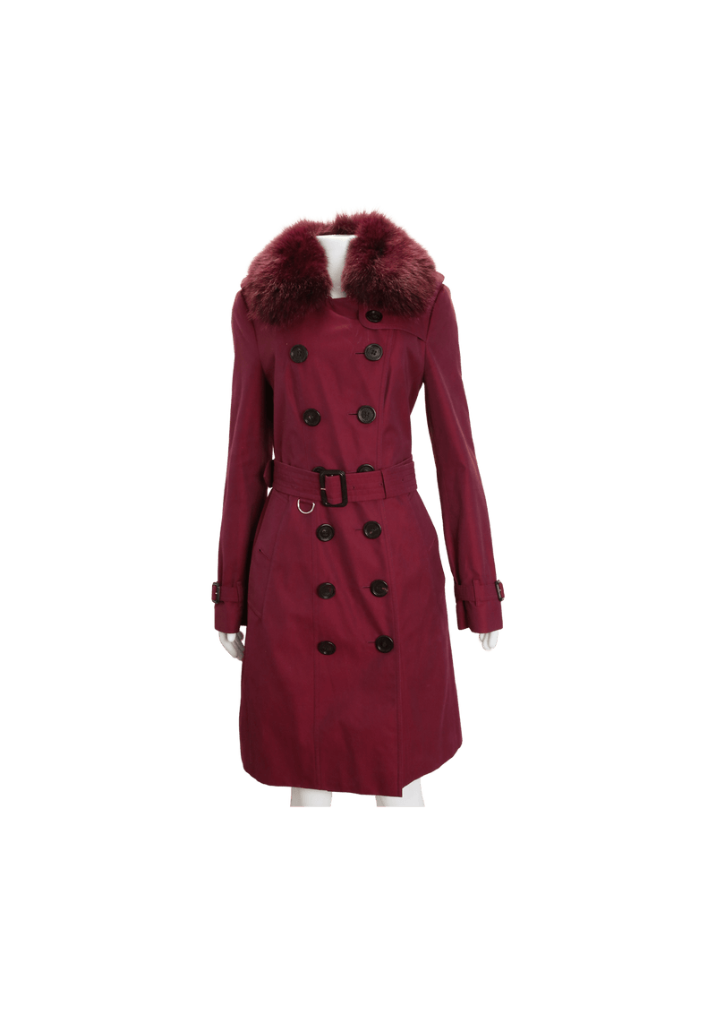 Burberry fur trench coat cheap