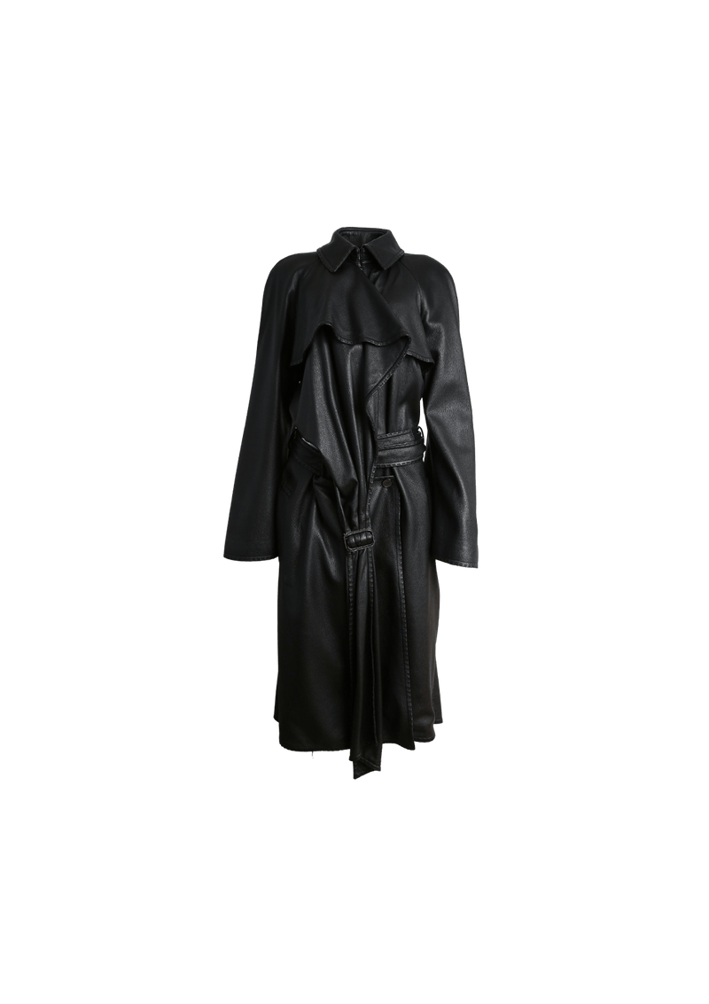 LEATHER TRENCH COAT G