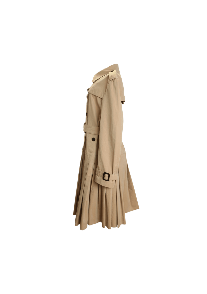 Burberry pleated top trench coat