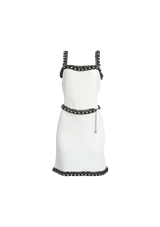 CHAIN EMBELLISHED DRESS 38
