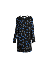 PRINTED MINI DRESS M