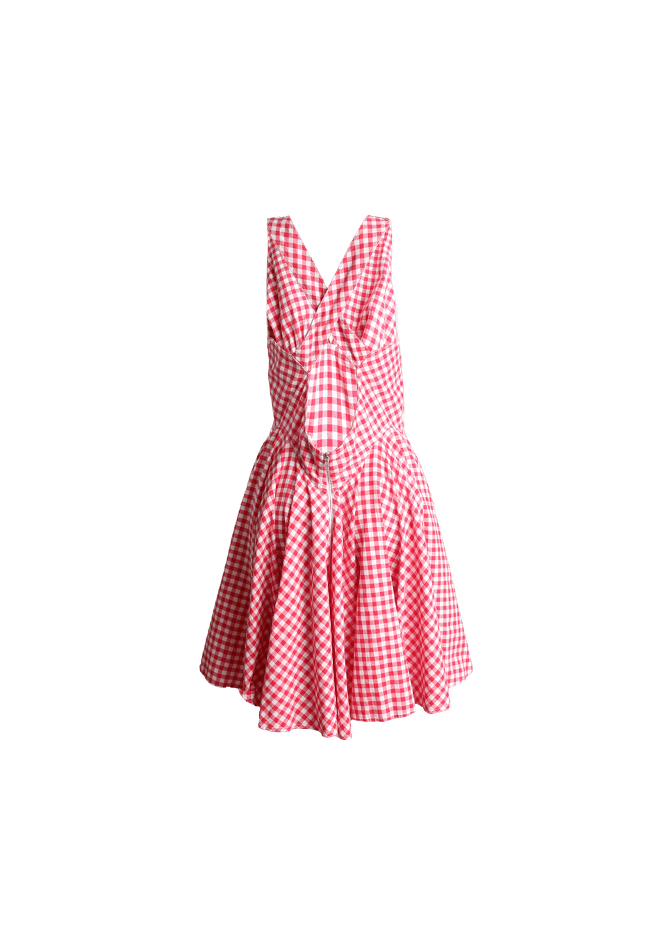 DELIGHTFUL COTTON GINGHAM DRESS M - Main Image