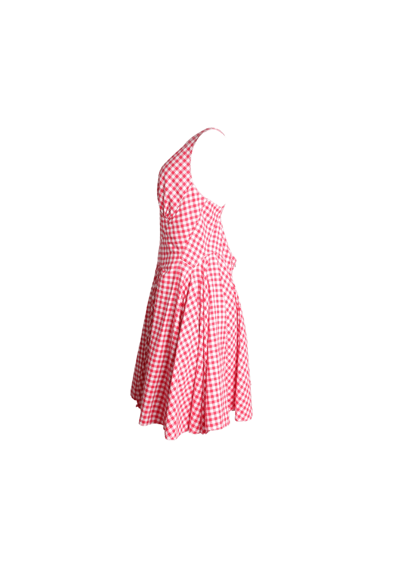 DELIGHTFUL COTTON GINGHAM DRESS M