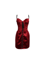 SATIN CORSET DRESS 44