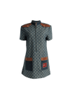 WASHED ORGANIC DENIM DRESS 36