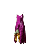 SEQUIN RUFFLE DRESS P