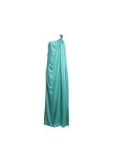 FALABELLA CRYSTAL CHAIN DOUBLE SATIN ONE-SHOULDER GOWN 34