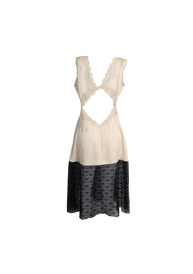 LACE PANELED DRESS 38