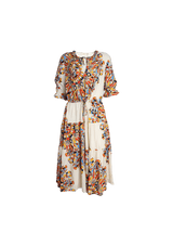 ARABELLA RUFFLE MIDI DRESS PP