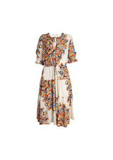 ARABELLA RUFFLE MIDI DRESS PP