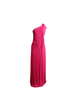 SATIN LONG DRESS 40