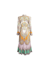 LINEN PRINTED DRESS 38