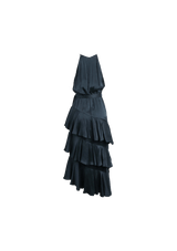 SILK MIDI DRESS P