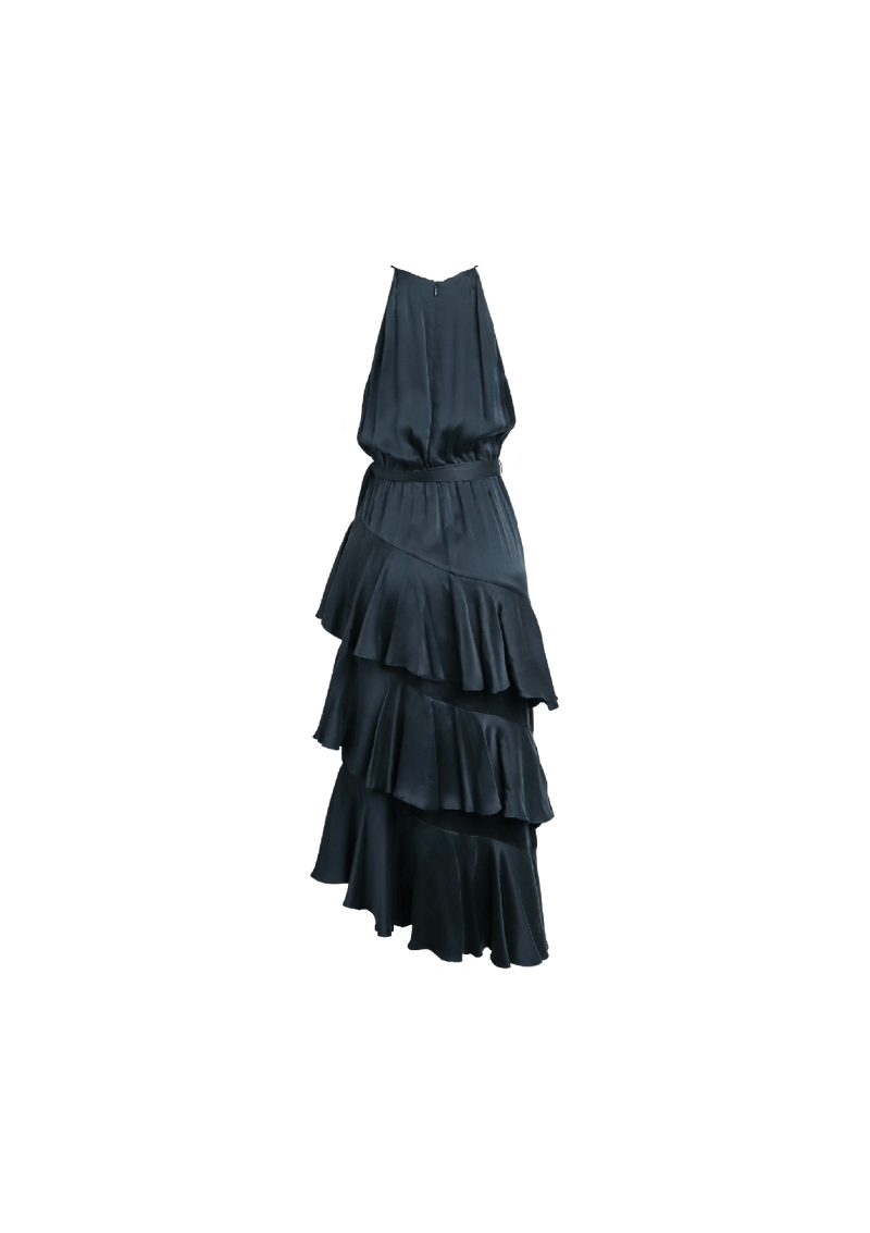 SILK MIDI DRESS P