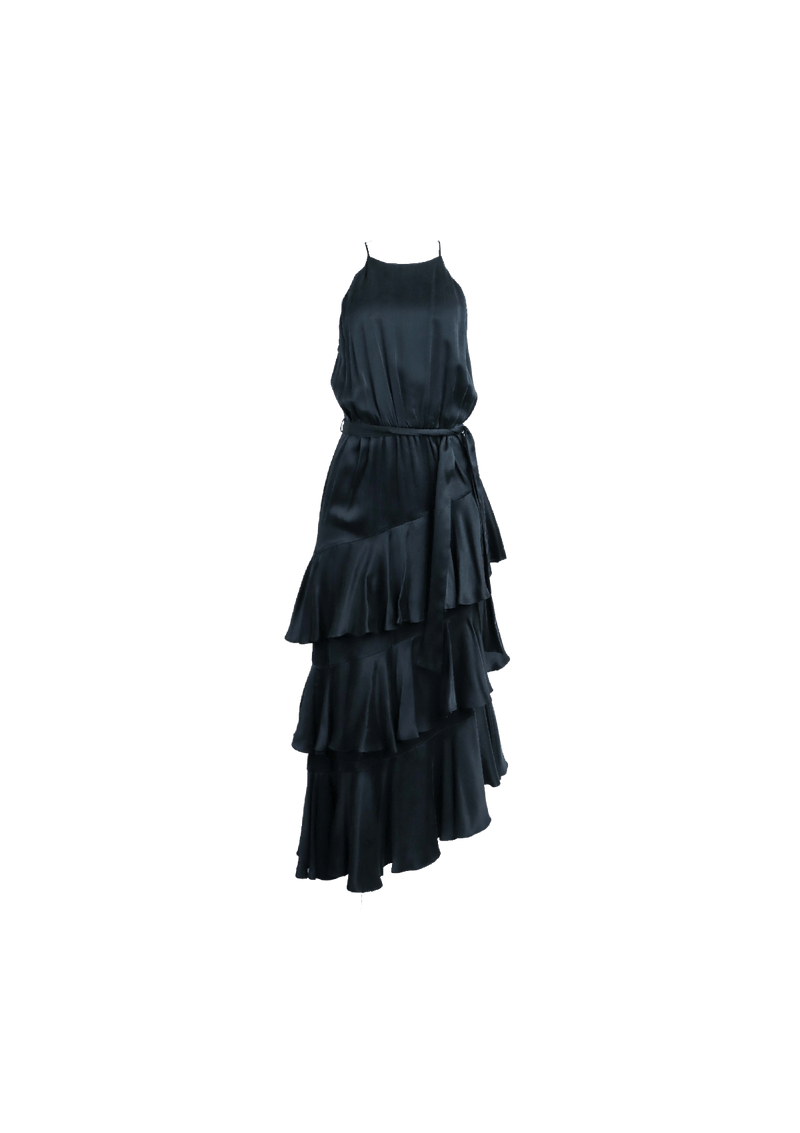 SILK MIDI DRESS P