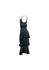 SILK MIDI DRESS P