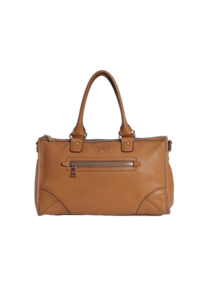 VITELLO DAINO FRONT ZIP BAG