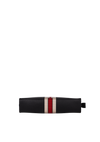 LOGO STRIPE POUCH LEATHER