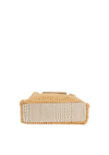 BOLSA SHOPPER EM CROCHÊ E COURO NATURAL